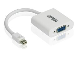 Aten VC920 MINI Displayport To Vga HDB-15 White Adapter