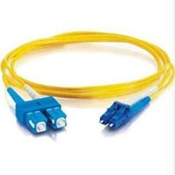 C2G 11188 Fiber Optic Cable - Lc-sc 9 125 OS2 Duplex Single-mode Fiber Cable Taa Compliant Yellow 6.6 Feet 2 Meters