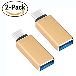 Pack Of 2 T Circle Usb-c To USB 3.0 Female Adapter Converts USB Type-c Input To USB Type-a For Macbook Pro 2016 Macbook 12-INCH