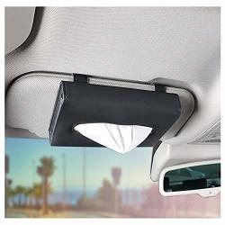 Fredysu Car Visor Tissue Holder Sun Visor Napkin Holder Backseat Tissue Case Premium Car Tissue Box For Car Vehicle Black