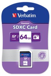 Verbatim - 64GB Secure Digital Sdxc 44024