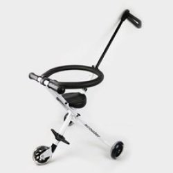 Micro Trike With Safety Ring- Super Small Baby Push Chair Up To 25KG 5 Years Old Black white
