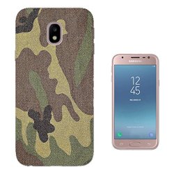 002244 Army Scene Soldier Camouflage Samsung Galaxy J4 2018 Case Gel Silicone All Edges Protection Cover