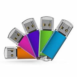 4G USB Flash Drive 5 Pack Easy-storage Memory Stick K&zz Thumb Drives Gig Stick USB2.0 Pen Drive For Fold Digital Data Storage Zip Drive
