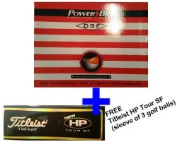Powerbilt Dsf Golf Balls - 1 Box With 12 Balls + Titleist Hp Tour Sf - 1 Sleeve Of 3 Balls