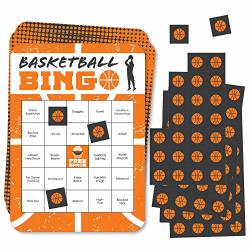 Big Dot Of Happiness Basketball - Let The Madness Begin - Bar Bingo Cards And Markers - College Basketball Party Bingo Game - Set Of 18
