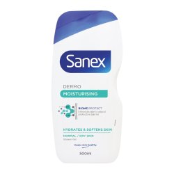 Sanex Dermo Moisturising Shower + Bath Gel 500ML