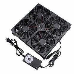 Gdstime Rounter Tv Box Cooling Fan With Speed Control 182CFM Big Airflow Cooling For Asus GT RT-AC5300 Router Tv Box Cooling Frame