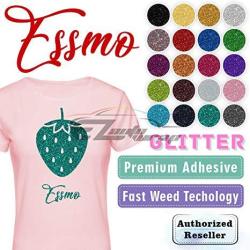 GREEN Essmo Glitter Heat Transfer Vinyl Htv Sheet T-Shirt 20" Wide Iron On Heat Press 20"X360