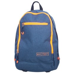 K 7 - Navy Melange Backpack With Neon Trim