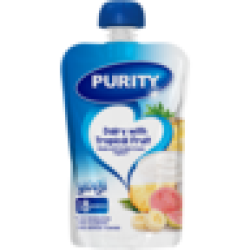 Purity Dairy With Tropical Fruit Yogi Puree 8 Months+ 110ML