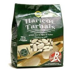 Label Rouge Dry French Tarbais Beans Red Label Haricot Tarbais - 1.1 Lbs