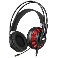 1BYONE USB Gaming Headset Virtual 7.1 Surround Sound For PC PS4 Stereo Over-ear Gaming Headphones With MIC And In-line Control Black