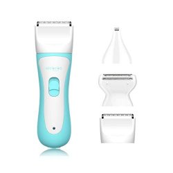Baby Hair Clippers - Cordless Baby Hair Trimmers With 3 Cutting Heads & 3 Guide Combs Professional Hair Trimmer For Kids Rechargeable IPX7 Waterproof