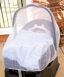 Baby Insect Net For Car Seats Mesh Protection White
