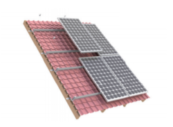 The Sun Pays Solar Panel Mounting Kit - Tile Roof - Truss Mount - Solar Panel Mounting Kit - 2 Panels - Tile Roof - Truss Mount