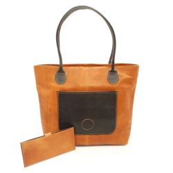 - Genuine Leather Victoria Hand Bag And Wallet Combo