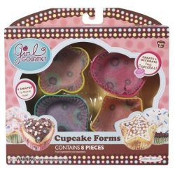NIB JAKKS Pacific Girl Gourmet Cupcake FORMS 4 Shapes-Heart Square Star Flower 