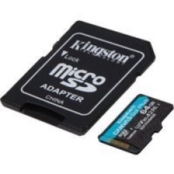 Kingston Technology Canvas Go Plus 64 Gb Microsd Uhs-i Class 10 64GB Uhs-i U3 V30 A2 Exfat