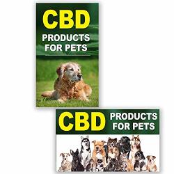 2 Pack Cbd Oil For Pets Perforated Window Decal 9" X 15" Each Removable