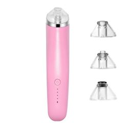 Electric Pore Vacuum Acne Comedone Extractor Kit With 4 Levels - Pink