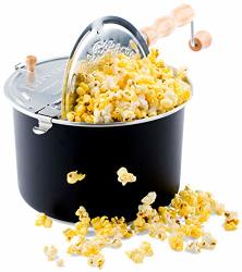 Franklin's Original Whirley Pop Stovetop Popcorn Machine Popper. Delicious & Healthy Movie Theater Popcorn Maker. Free Organic Popcorn Kit. Makes Popcorn Just Like The Movies. Renewed