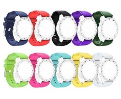Colors 10 Gear S3 Band Benestellar Samsung Smartwatch Replacement Band For Samsung Gear S3 Frontier S3 Classic Moto 360 2nd Gen 46mm 10-pack