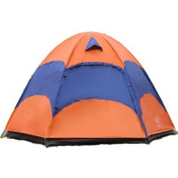 OUTDOOR 3-5 Persons Large Camping Tent Double Layer Rainproof Anti-uv Sun Shade Canopy