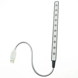 MTX-S10 - Bright USB LED Light For Notebook And PC - Black And Silver