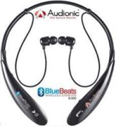 Audionic B800 Bluebeats Stereo Bluetooth Earphones With Neckband Retail Box 1 Year Limited Warranty