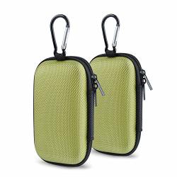Durable MP3 Player Case Hootek Rectangle Shaped Portable Protection Hard Eva Case 2PACK Shockproof Headphone Carrying Case For MP3 Players Earphone Bluetooth Headset USB