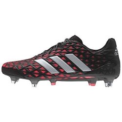 Adidas Size 9 Kakari Light SG Rugby Boots in Black & Red