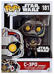 C-3PO Funko Pop Vinyl Bobble Head Unfinished Figurine 181 Star Wars Exclusive In Original Box