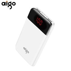 Coldcedar Aigo E10000+ 10000MAH Portable Power Bank Dual USB Output Charging Port