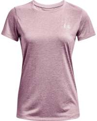 Women's Ua Tech Twist T-Shirt - Mauve Pink LG