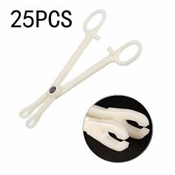 Body Piercing Clamps - Jconly 25PCS Plastic Piercing Clamps Septum Forceps Body Piercing Plier Piercing Tool Supply For Ear Lip Navel Nose Tongue Perforation