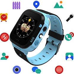 Kids Smartwatch With Gps Tracker Phone Remote Monitor Camera Touch Screen One Game Anti Lost Alarm Clock App Control By Parents For Children Boys