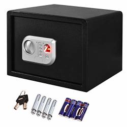 Happygrill Fingerprint Digital Electronic Security Lock Box 14" Safe Box Keypad Lock
