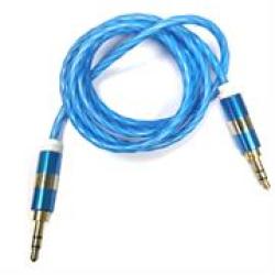 Geeko Auxilary 3.5 Inch To 3.5 Inch Audio Cable 1.2M - Blue Oem No Warranty
