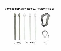 S Pen Tips Nibs Replacement For Samsung Galaxy NOTE10 Note 5G NOTE10+ NOTE10+ 5G Galaxy Tab S6 +eject Pin White
