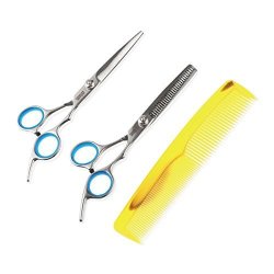 Sharpswiss Razor Edge -6.5" Barber Hair Cutting And Thinning Scissors Set - Quality Stainless Steel With Adjustable Screw -sharp Blades For Easy Hairstylist And