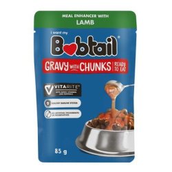 Bobtail Lamb Chunks In Gravy Dog Food 85G