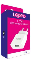 Loopd Lite 1 Port USB Wall Charger