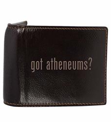 Atheneums - Genuine Engraved Hashtag Soft Cowhide Bifold Leather Wallet
