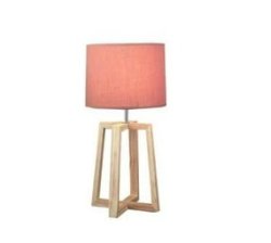 Khaki Wooden Table Lamp 44.5CM