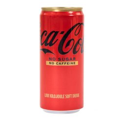 Coca-cola Zero Sugar Zero Caffeine Soft Drink Can 300 Ml