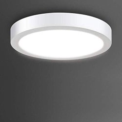 Flush Mount LED Ceiling Light FIXTURE-24W Soft Daylight Flat Round