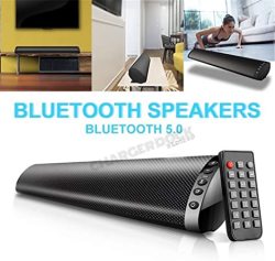 TV Soundbar Wireless Bluetooth Speaker 20W Stereo Home Theater Hifi Column Surround USB Sound System Wall Mounted Sound Bar For Audio Bar Fm