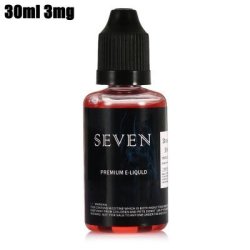 Seven Strawberry Flavor E-liquid E Cigarette E-juice - 30ML 3MG Transparent