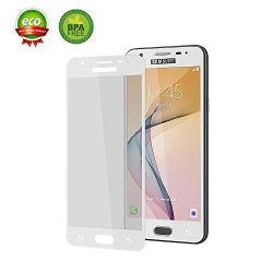 Chuangsiao Galaxy J7 Prime Tempered Glass Screen Protector 3D Curved Glass 9H Hardness Tempered Glass Screen Protector Anti-scratch For Samsung Galaxy J7 Prime White